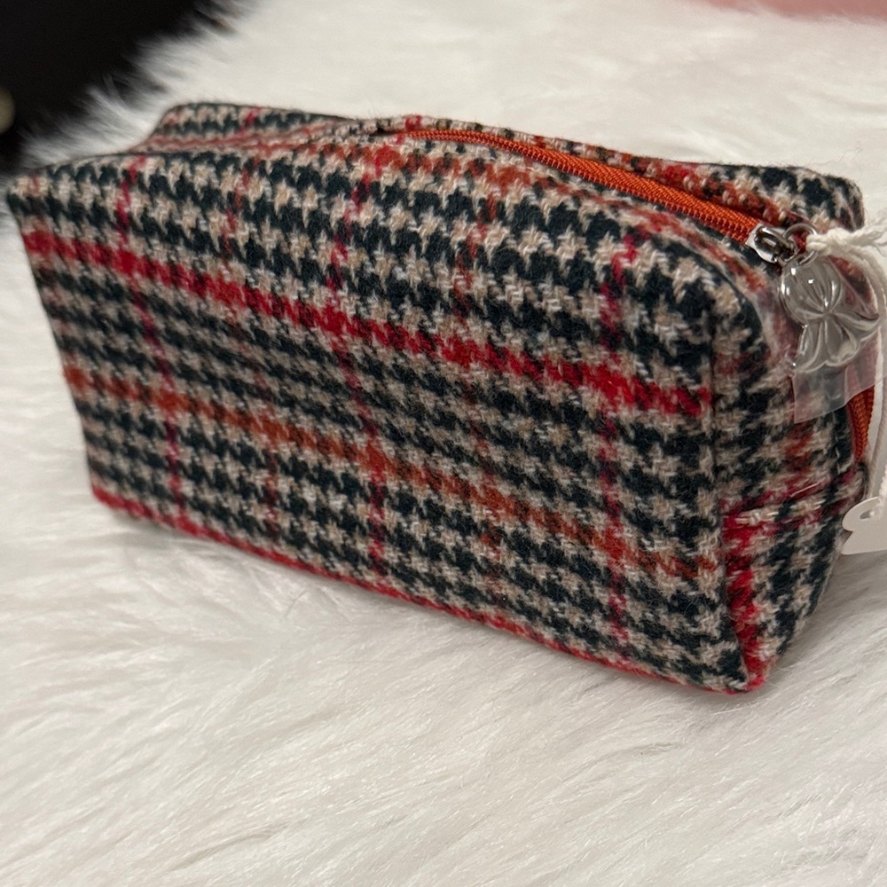 Sisley-Paris Houndstooth Cosmetic Bag